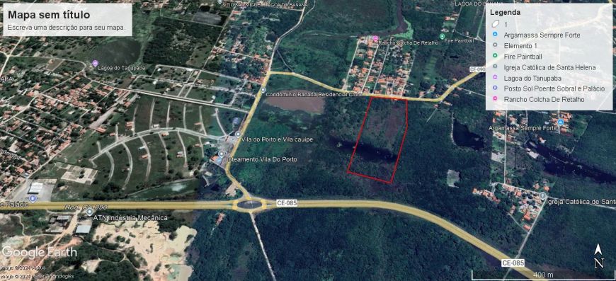 Imóvel para venda tem 48000m² Lagoa do Banana - Caucaia - CE.