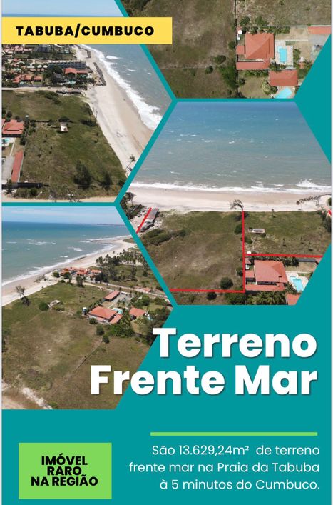 Terreno no cumbuco para venda com 13.629 metros quadrados - Caucaia - CE