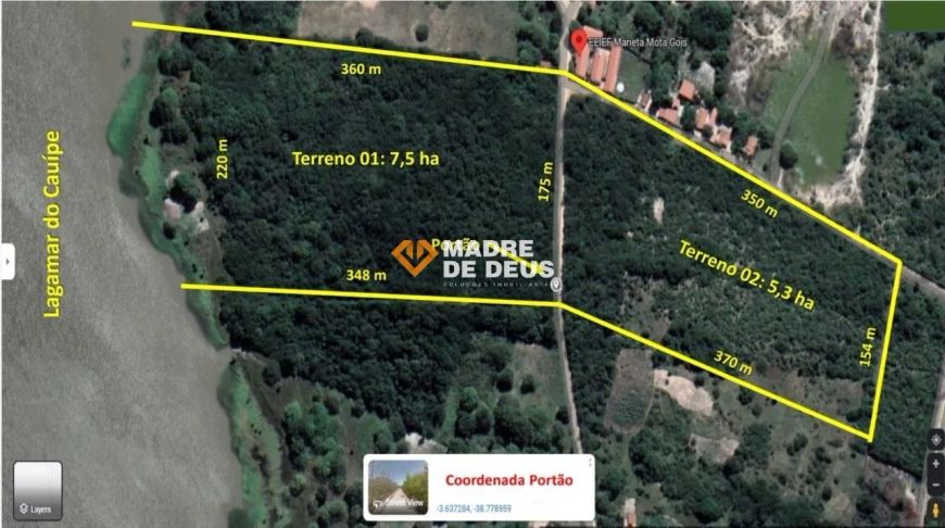 Terreno disponível a venda