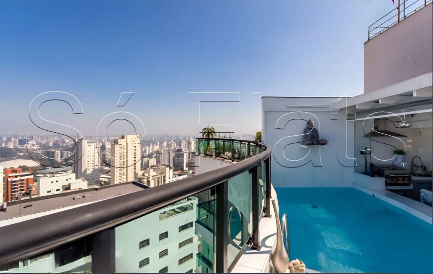 Apto na cobertura do Paradise Garden para locação no Paraíso bem localizado próximo da Av. Paulista.