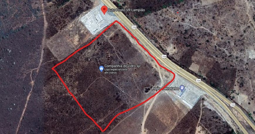Área com 40 Ha. na margem da BR-104, Caruaru - PE