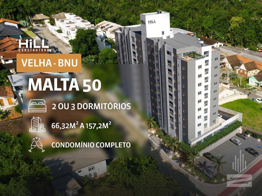 Malta 50 - Construtora Hill - Apartamentos de 2 a 3 Dormitórios no bairro Velha em Blumenau