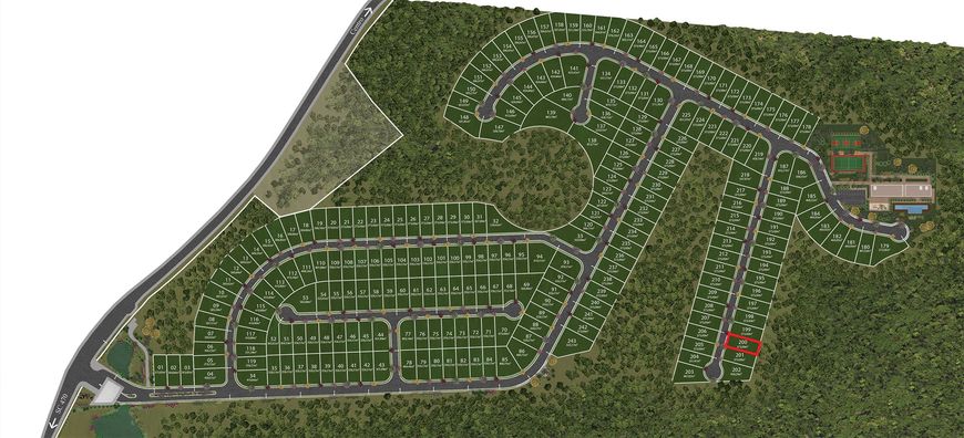 Terreno de 375 m² na rua mais valorizada do Condomínio Fechado no Bairro Ponta Aguda - Blumenau