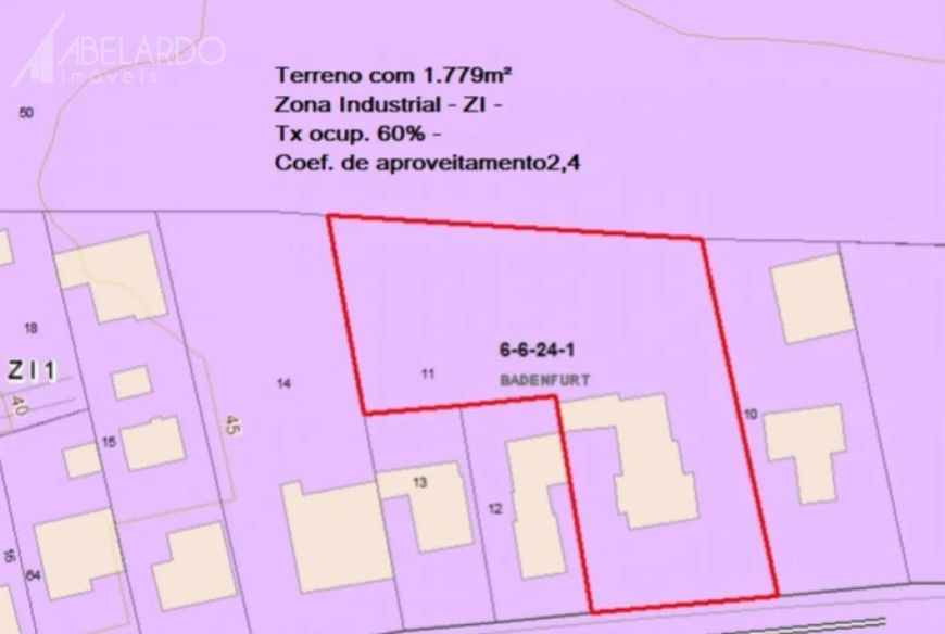 ABELARDO IMÓVEIS - EXCELENTE TERRENO com 1.770m², com uma casa em alvenaria com 186,16m² de área con