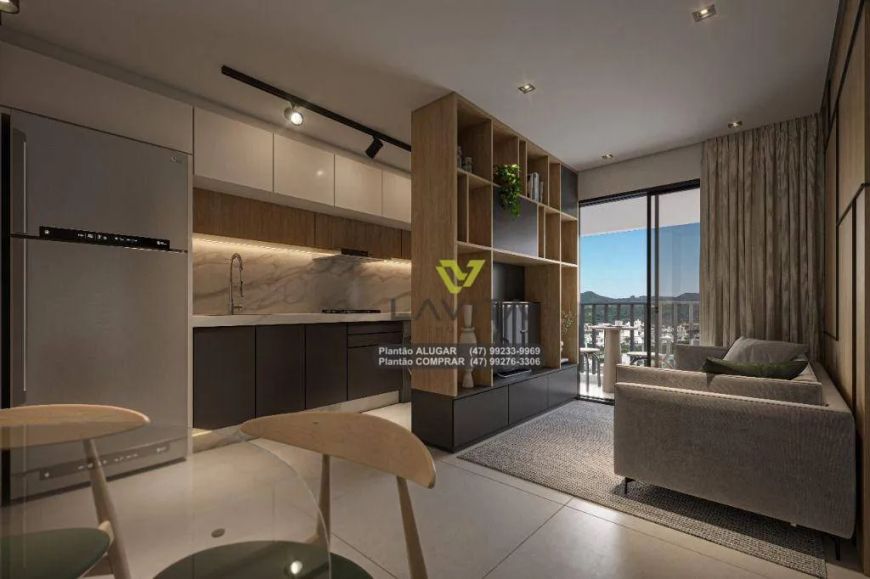 Apartamento com 2 dormitórios à venda, 46 m² por R$ 350.000,00 - Vorstadt - Blumenau/SC
