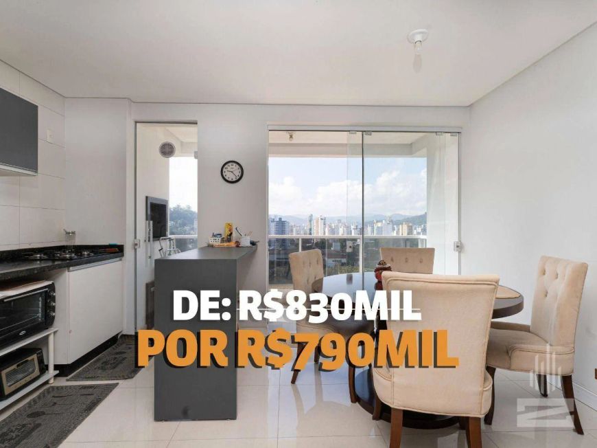 Apartamento com 3 dormitórios à venda, 83 m² por R$ 790.000,00 - Itoupava Seca - Blumenau/SC