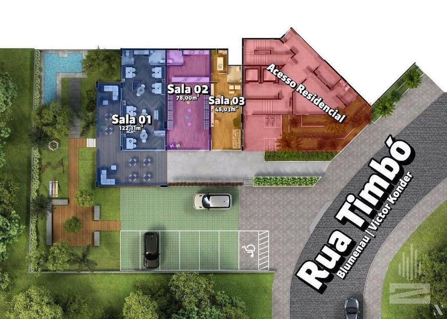 Sala comercial à venda com 62m² no bairro Victor Konder em Blumenau