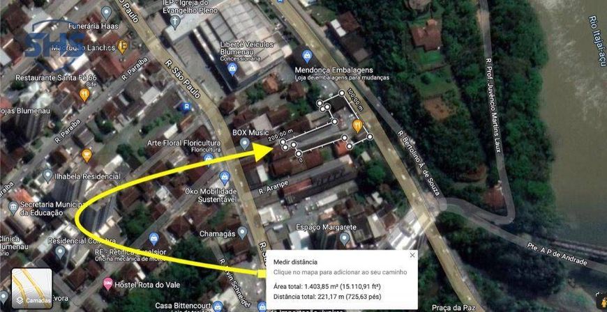 Terreno à venda, 1402 m² por R$ 2.900.000,00 - Centro (Blumenau) - Blumenau/SC