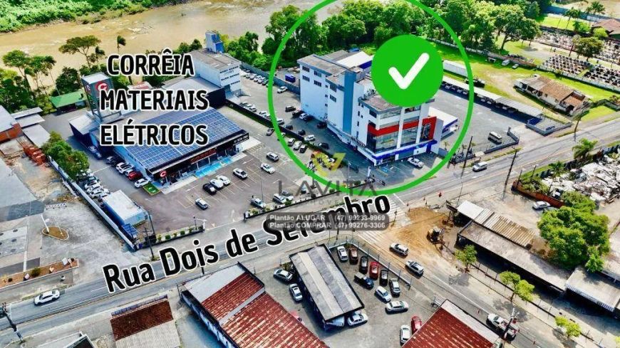 Sala Comercial com 447m² (andar inteiro) Para Aluguel, Locação - Bairro Itoupava Norte - Blumenau SC