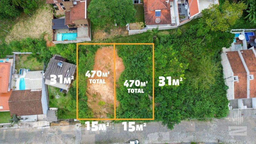 Terreno à venda, 940 m² por R$ 430.000,00 - Escola Agrícola - Blumenau/SC