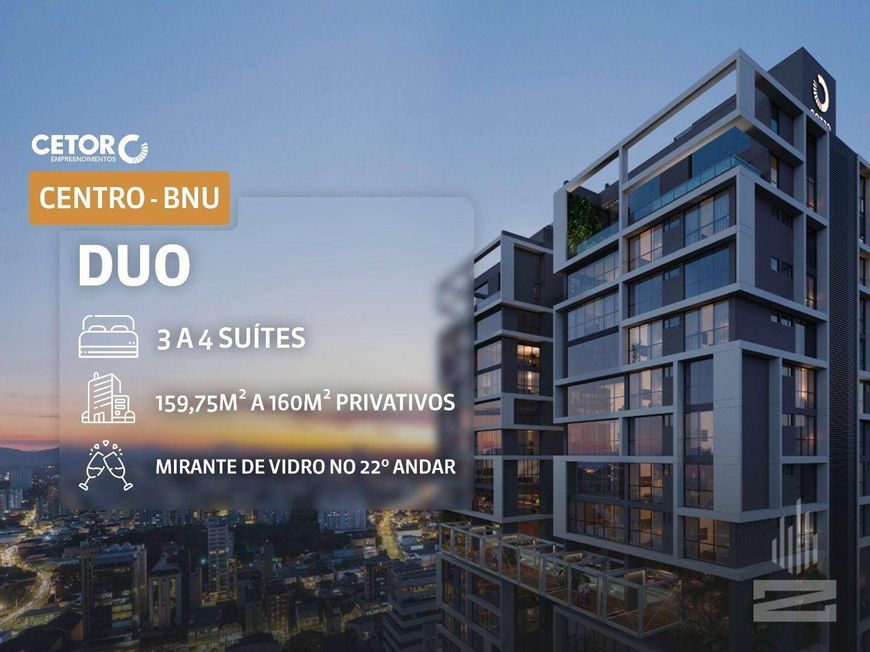 DUO - Construtora Cetor - Cobertura Duplex a venda 4 Suítes no bairro Centro em Blumenau
