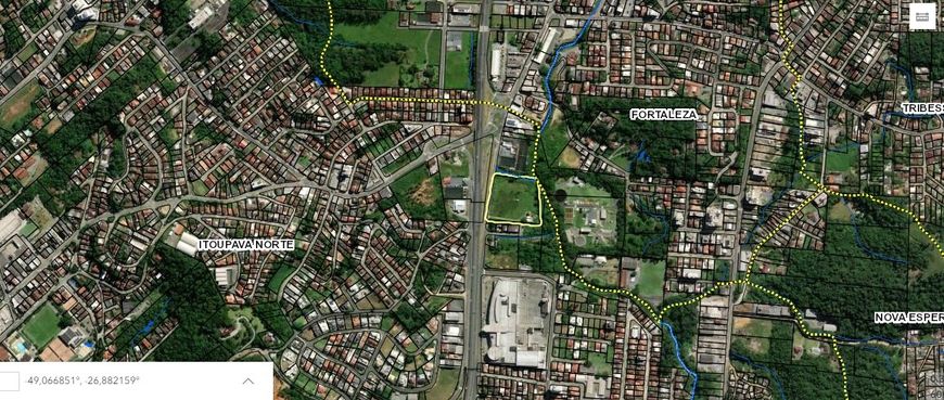Lote/Terreno para venda com 1380229 metros quadrados em Itoupava Norte - Blumenau - SC