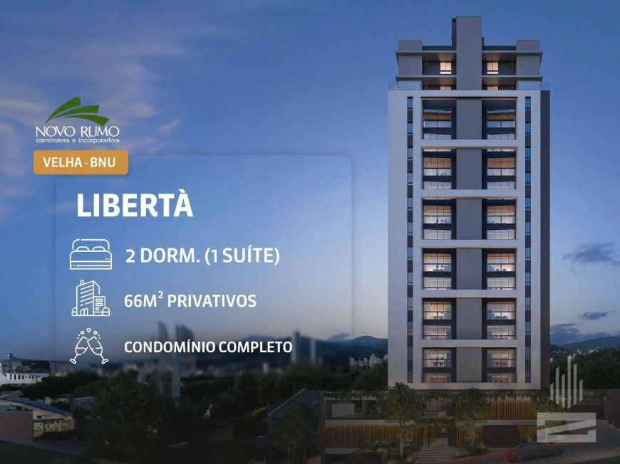 Libertá - Construtora Novo Rumo - Apartamento à Venda com 2 Dormitórios e Terraço no bairro Velha em