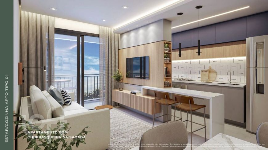Apartamento à venda em Fátima com 56 m², 2 quartos, 1 suíte, 1 vaga