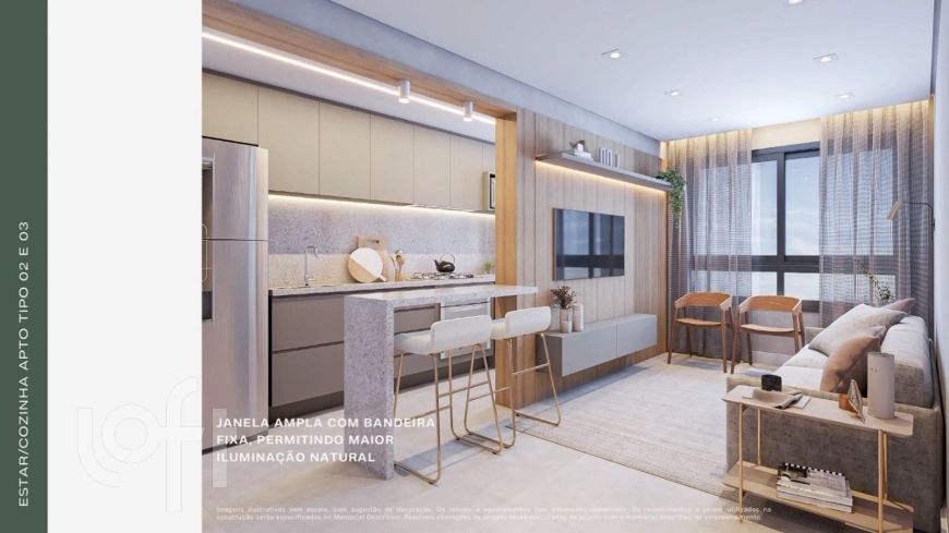 Apartamento à venda em Fátima com 56 m², 2 quartos, 1 suíte, 1 vaga