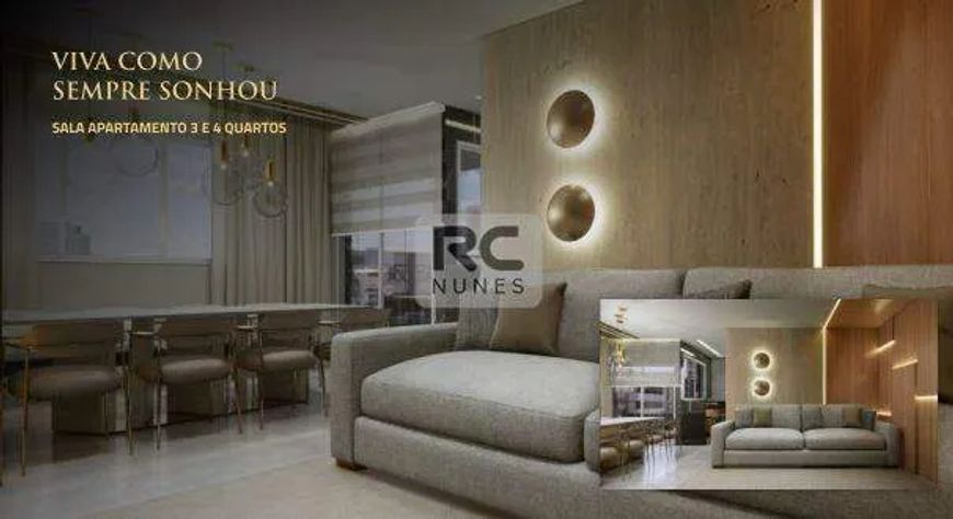 Apartamento com área privativa de 131,39m² à venda no bairro Carmo em Belo Horizonte