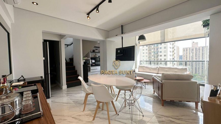 Apartamento Duplex com 1 suíte, sala 2 ambs, 1 vaga, 70 m² - venda por R$ 1.500.000 ou aluguel por R