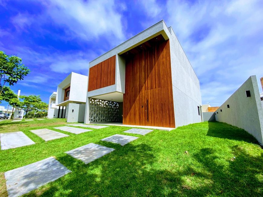 Casa 4/4 suítes | Contemporânea | Alphaville Litoral Norte 2 | Nova!