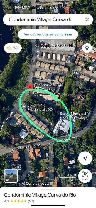 Terreno para venda possui 1551 metros quadrados em Catu de Abrantes (Abrantes) - Camaçari - BA