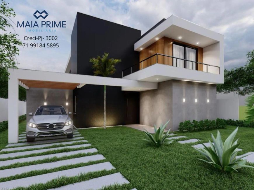 Casa Duplex/Nova para Venda em Camaçari, Vale do Landirana (Abrantes), 5 dormitórios, 3 suítes, 5 ba