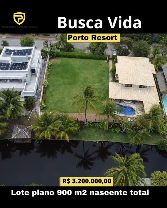 Lote plano com 900 m2 no Busca Vida Porto Resort