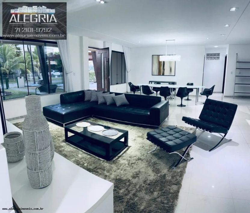 Casa para Venda em Camaçari, Busca Vida (Abrantes), 5 dormitórios, 5 suítes, 6 banheiros, 4 vagas