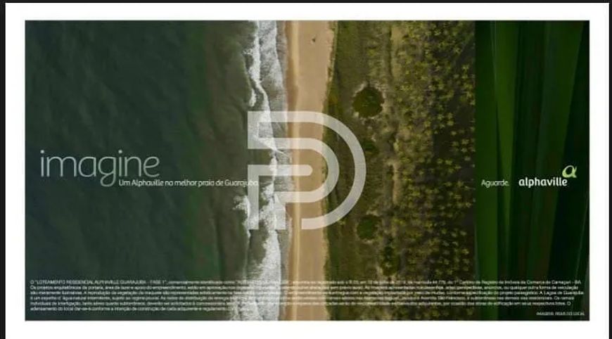 Lote com vista total para o mar no Alphaville Guarajuba: exclusividade e infraestrutura de alto pad