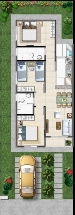 PB CASAS A VENDA EM CONDOMINIO FECHADO COM 47M², INFRAESTRUTURA TOTAL NO BAIRRO SANTO ANTONIO