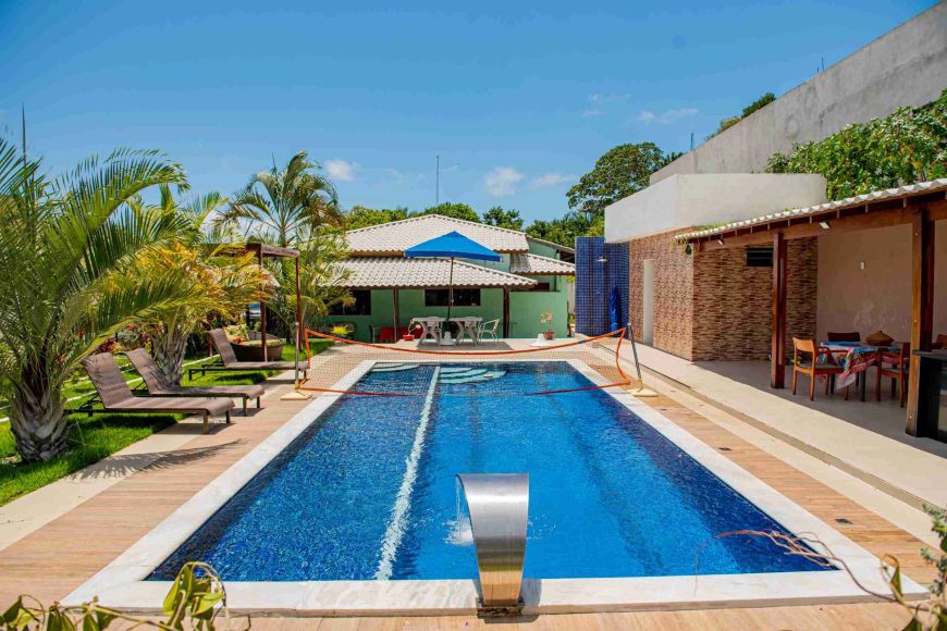 Jacuípe. Cond. Horto Marina Jacuípe, casa linda, piscina, barco, 800 m2