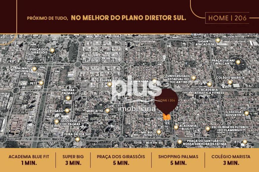 APARTAMENTO 3 QUARTO NA 206 SUL - 206 HOME - PALMAS/TO