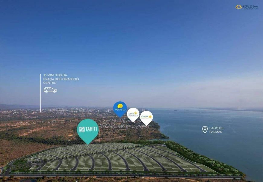LOTES DE 415 a 700 M² AS MARGENS DO LAGO DE PALMAS
