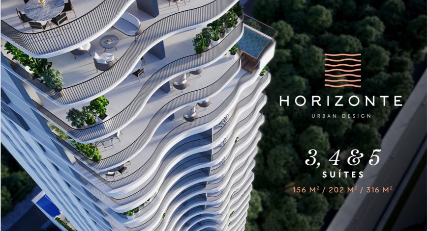 URBAN HORIZONTE de 3 suítes com 156 metros na orla da graciosa
