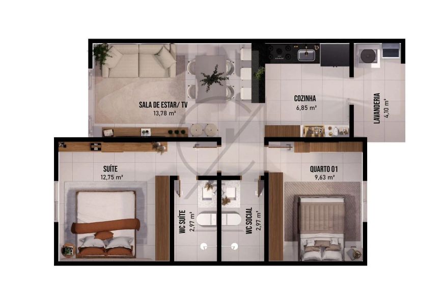 VENDE-SE CASA COM 2 QUARTOS EM CONDOMINIO RESIDENCIAL NA ARSO 101 POR A PARTIR DE R$ 350.000