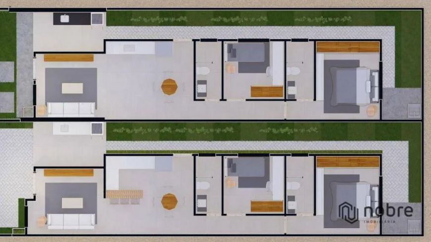 Casa com 2 dormitórios à venda, 72 m² por R$ 295.000,00 - Loteamento Bertaville - Palmas/TO