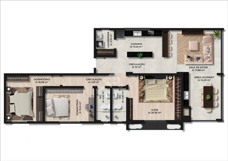 Apartamento à venda no Residencial Legatto