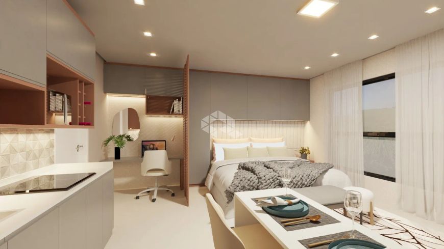 Apartamento com 01 dormitório à venda na planta no bairro Camobi em Santa Maria, RS.