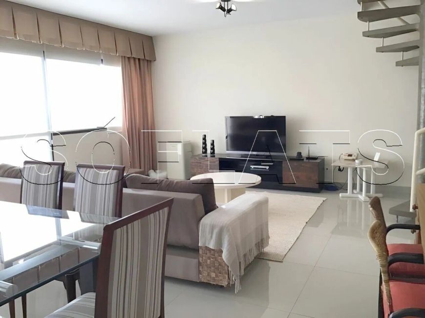 Lindo flat, prox ao Shoppings Alpha, Flamingo, Rpd. Pres. Castelo Branco. Fácil acesso a São Paulo