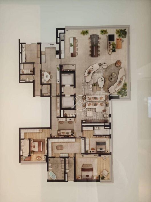Florá Alphaville - Apartamento com 4 dormitórios à venda, 420 m² por R$ 6.300.000 - Alphaville - Bar