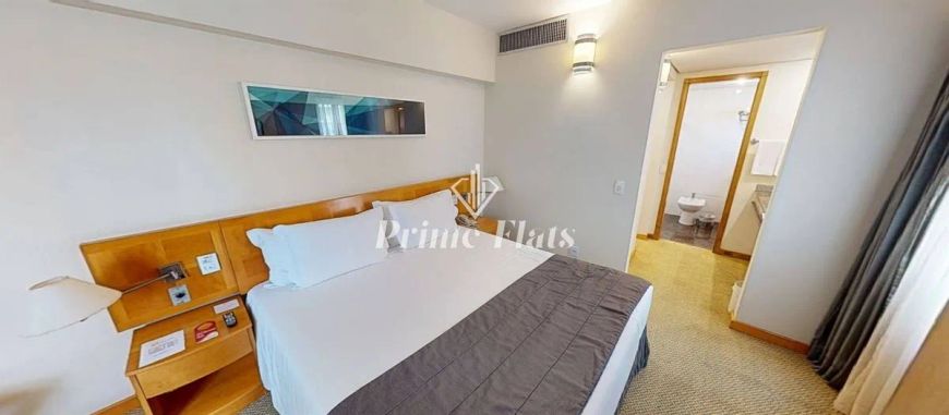Flat disponível para venda no Sol Alphaville Hotel &amp;amp; Residence, com 30m², 1 dormitório e 1 vaga