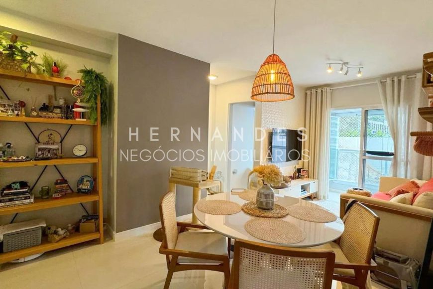 Apartamento à venda em Barueri-SP, no Melville Empresarial I e II, 2 quartos, 1 suíte, 2 salas, 2 ba