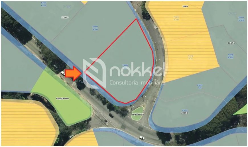 Terreno com 2000 m², Frente para duas ruas, à venda no bairro Fazenda Morumbi.