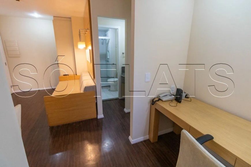 Flat Nobile Suítes Congonhas com 44m², 1 dorm e 1 vaga disponível locação