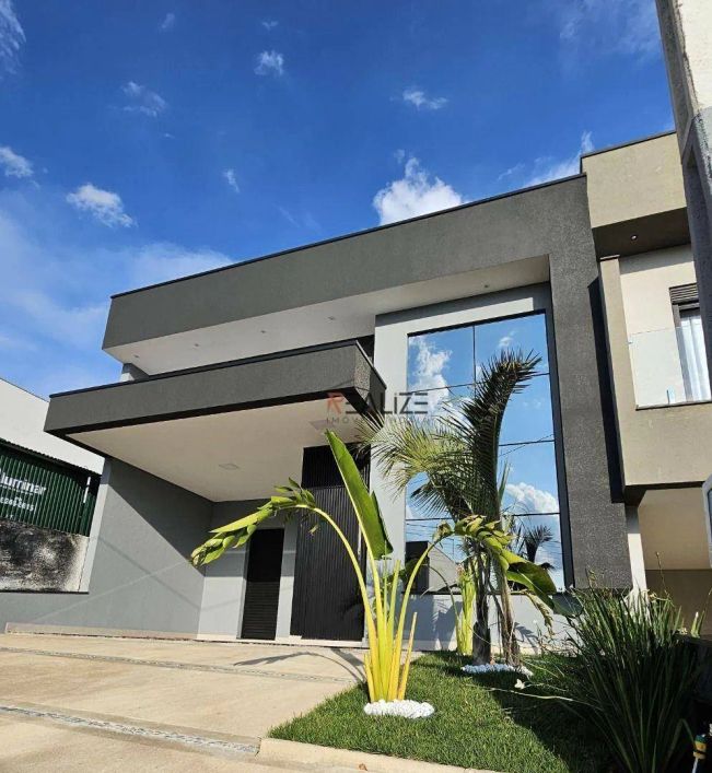 Casa moderna com piscina e 3 suítes à venda, 140 m² por R$ 1.280.000 - Condomínio Jardim Brescia - I