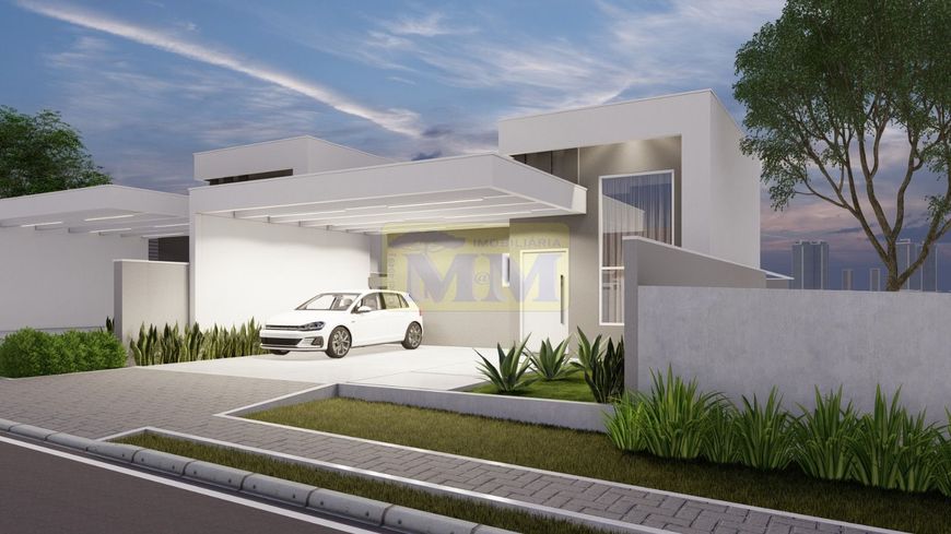 Casa nova com amplo terreno na frente e nos fundos em Colombo/PR