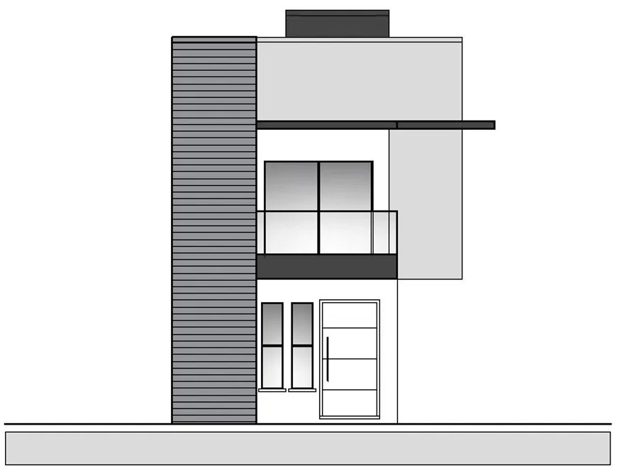 Sobrado residencial com 3 quartos
