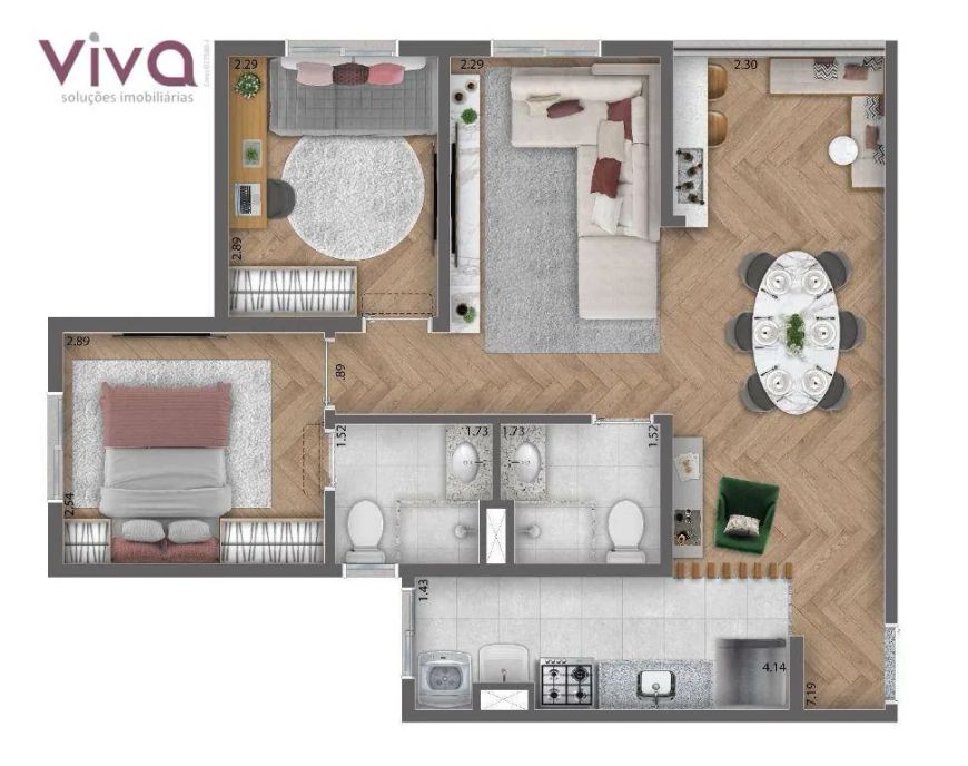 Apartamento com 3 dormitórios à venda, 57 m² por R$ 608.847 - Tatuapé - São Paulo/SP