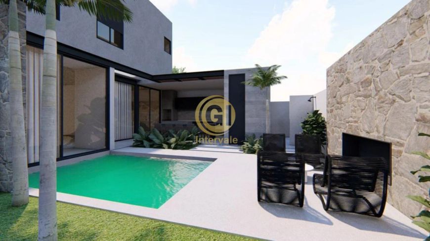 Casa com 4 suites e area gourmet completa no condominio vivva