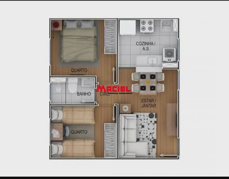 Apartamento Padrão em Jacareí
