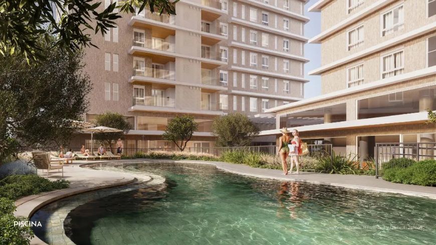 Apartamento 3 suítes condomínio frente a praça no Passeio - Pedra Branca, Palhoça/SC