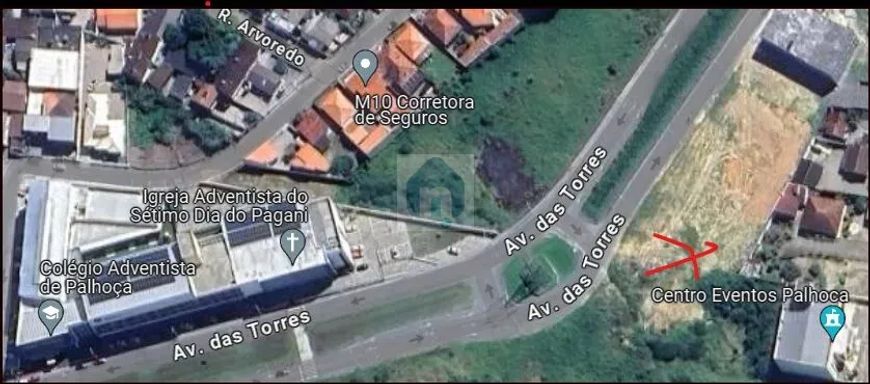Terreno a venda 1.050,11M² ,Av. das Torres Pagani Palhoça SC - TE333-742